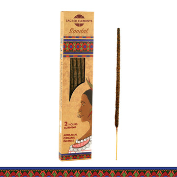 Sacred Elements Sandal Organic Incense Sticks (Pack of 3)
