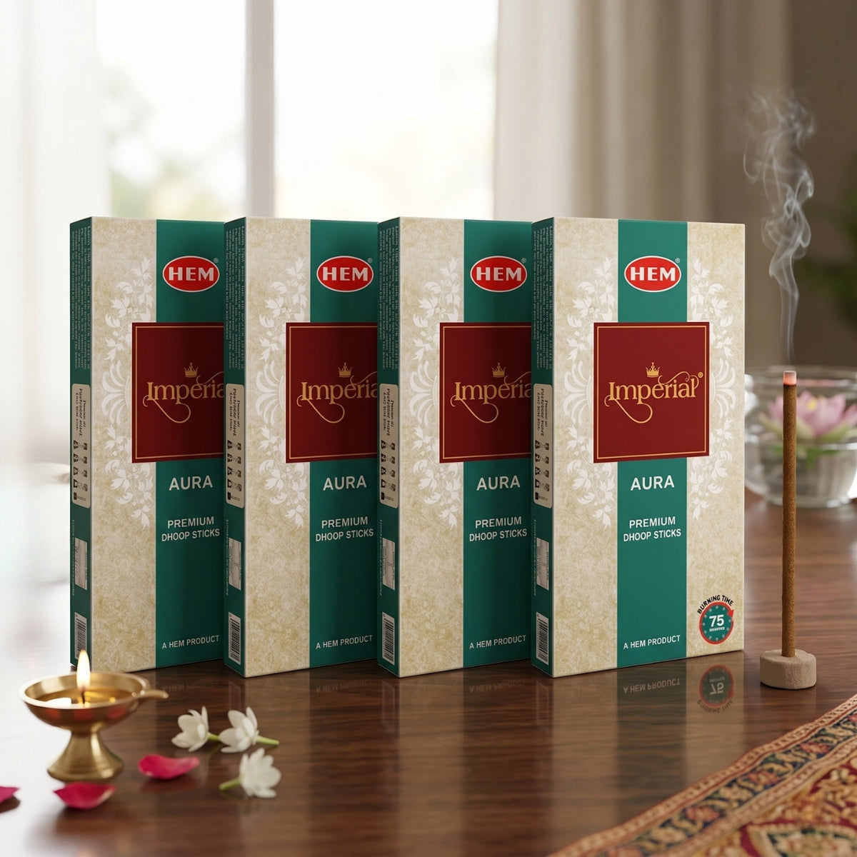 HEM Imperial Premium Dhoop Sticks - Pack of 4