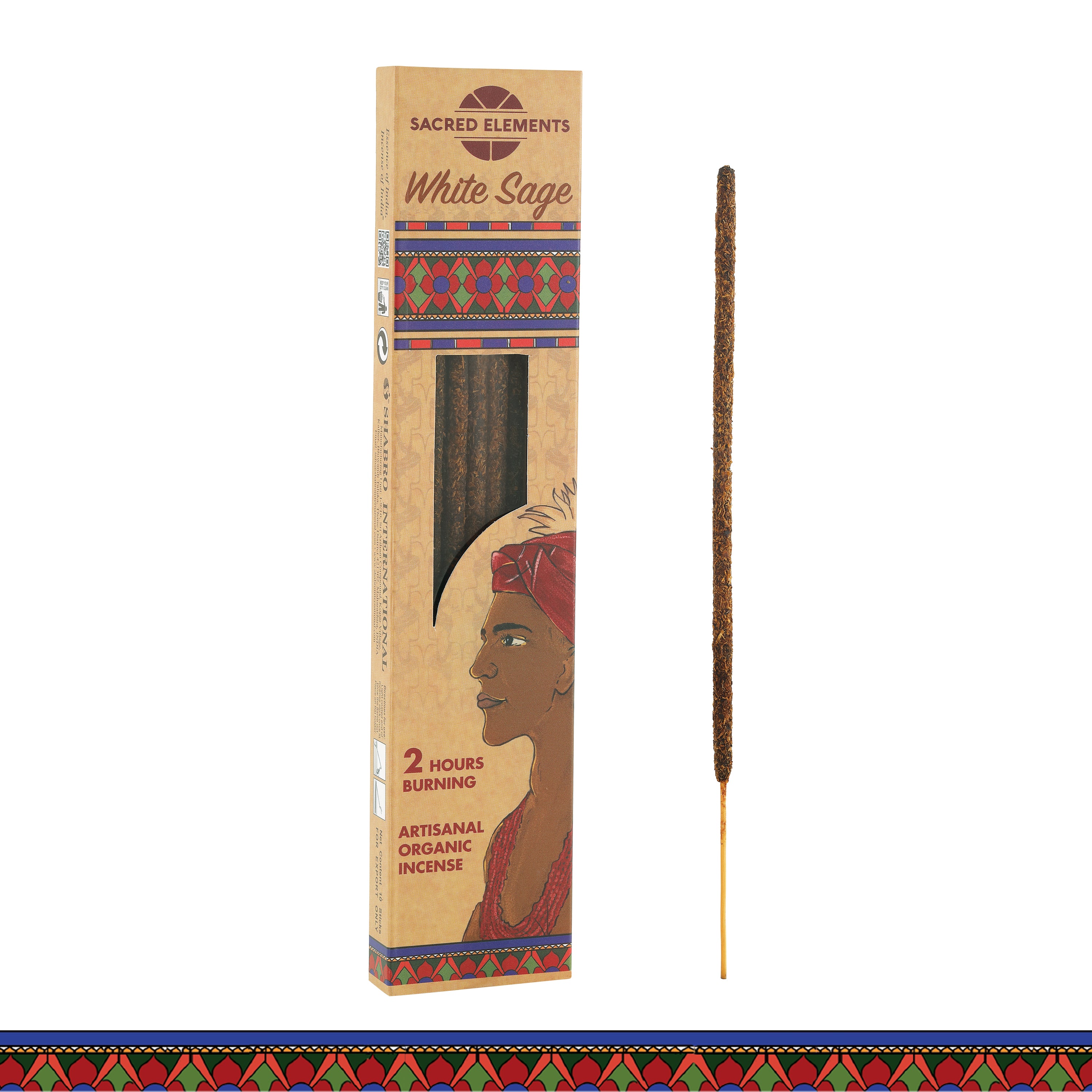 Sacred Elements White Sage Organic Incense Sticks (Pack of 3)