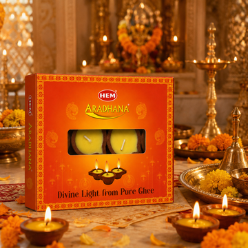HEM Aradhana Mitti Ghee Diya (12 pcs)