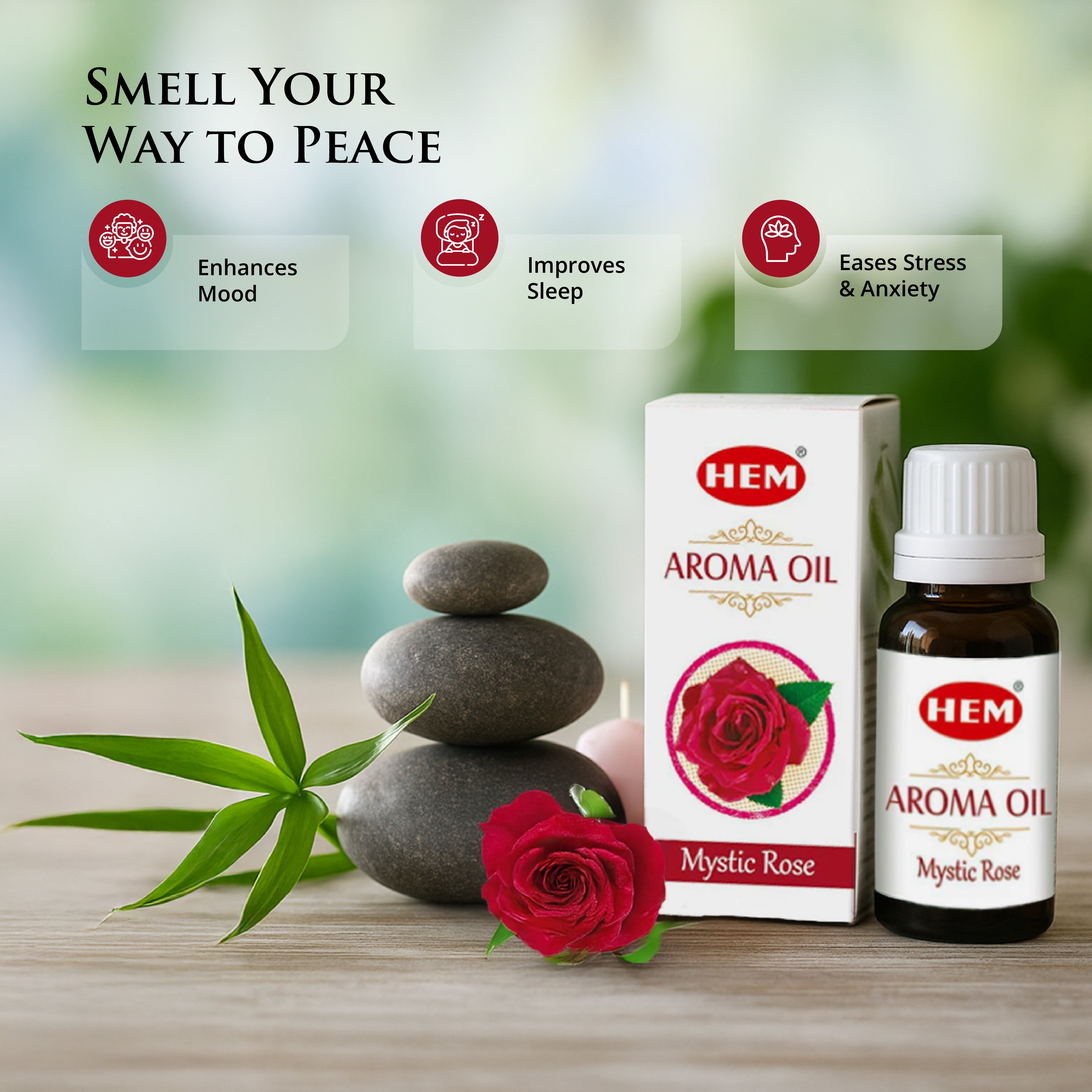 Mystic Rose Aroma Oil 10ml | HEM Fragrances