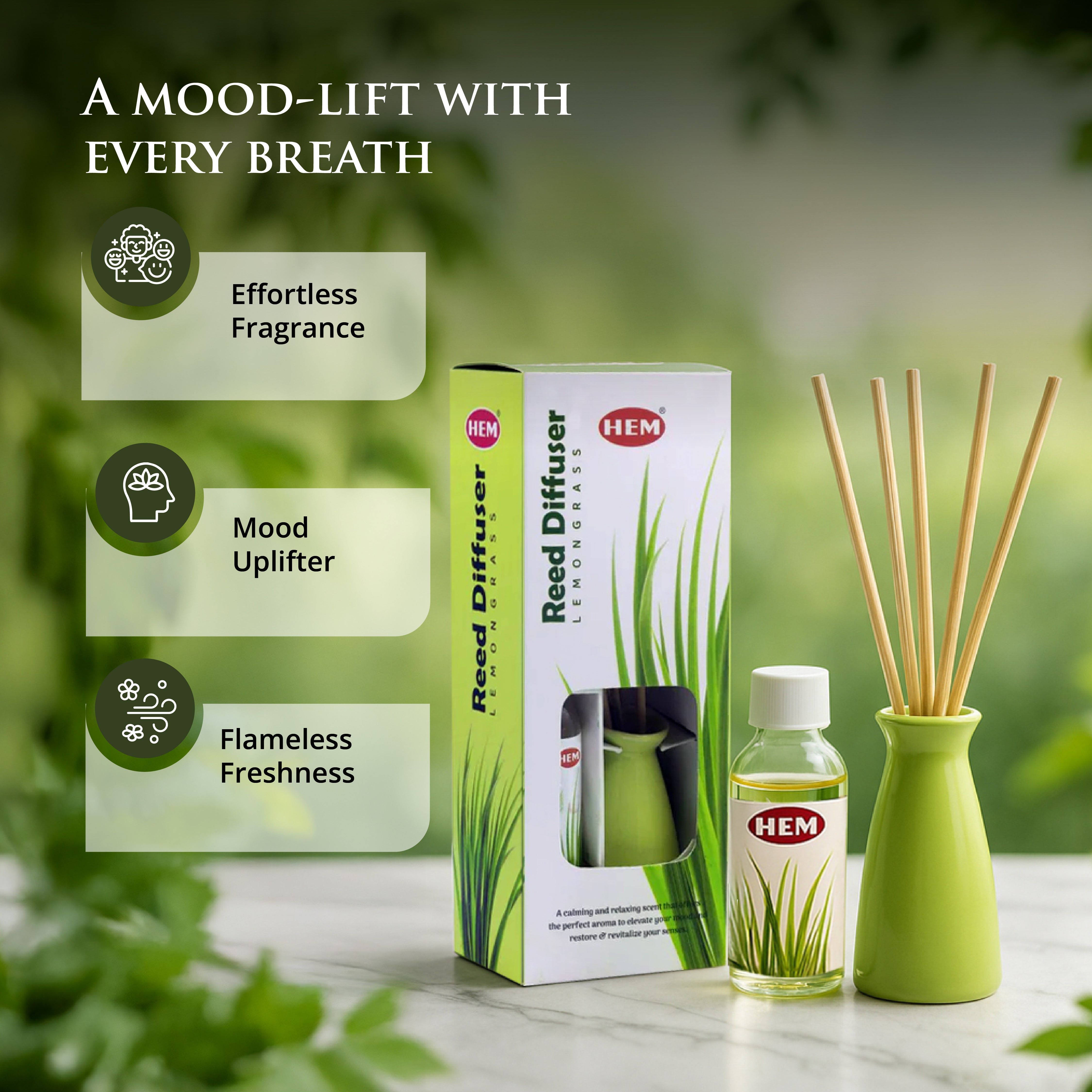 HEM Lemongrass Reed Diffusers 40ml