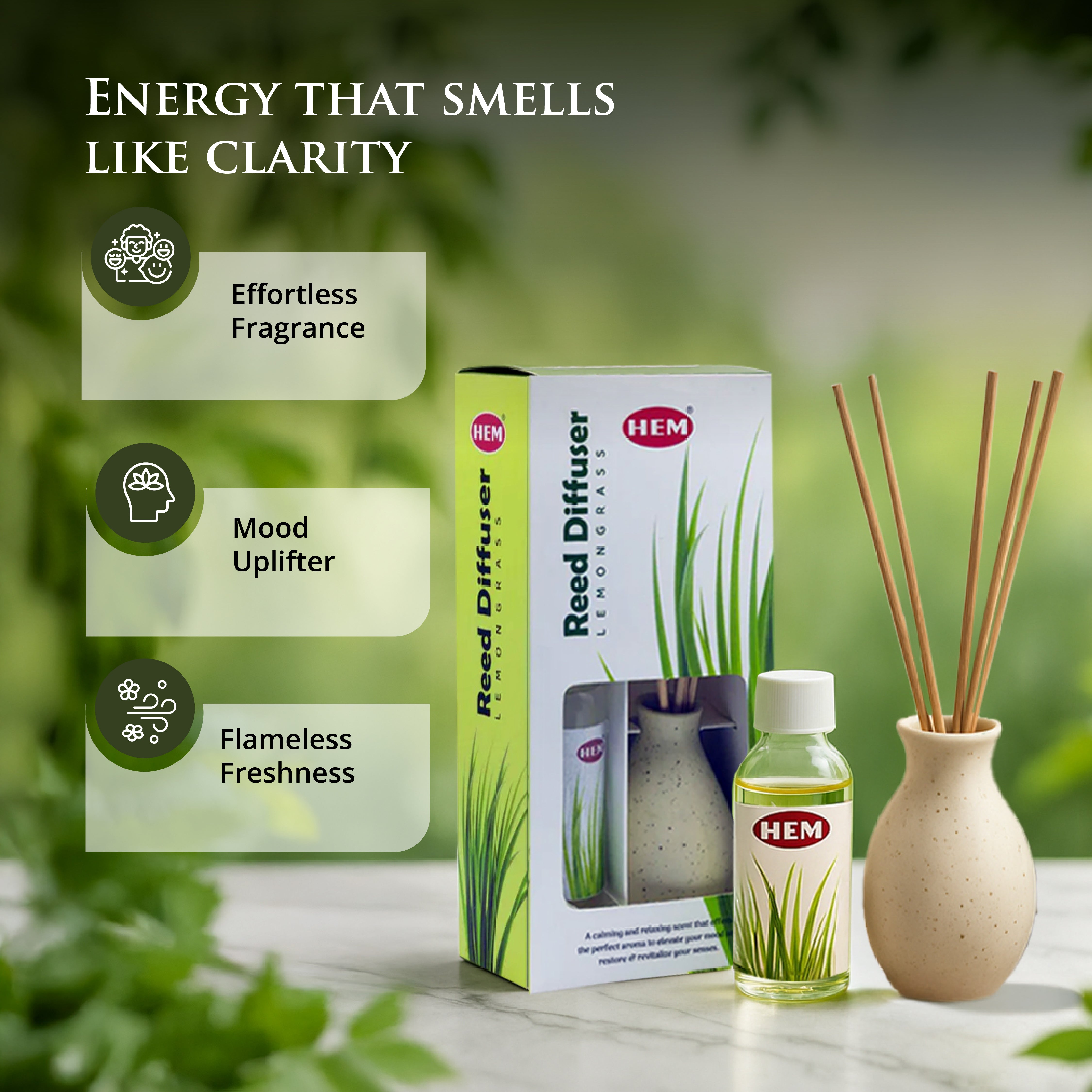HEM Lemongrass Reed Diffusers 100ml