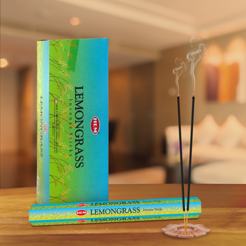 HEM Lemongrass Incense Sticks - Pack of 6 (20 Sticks Each)