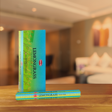 HEM Lemongrass Incense Sticks - Pack of 6 (20 Sticks Each)