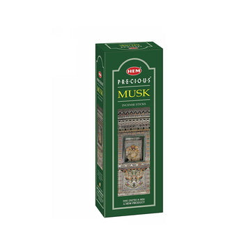 HEM Precious Musk Incense Sticks - Pack of 6 (20 Sticks Each)