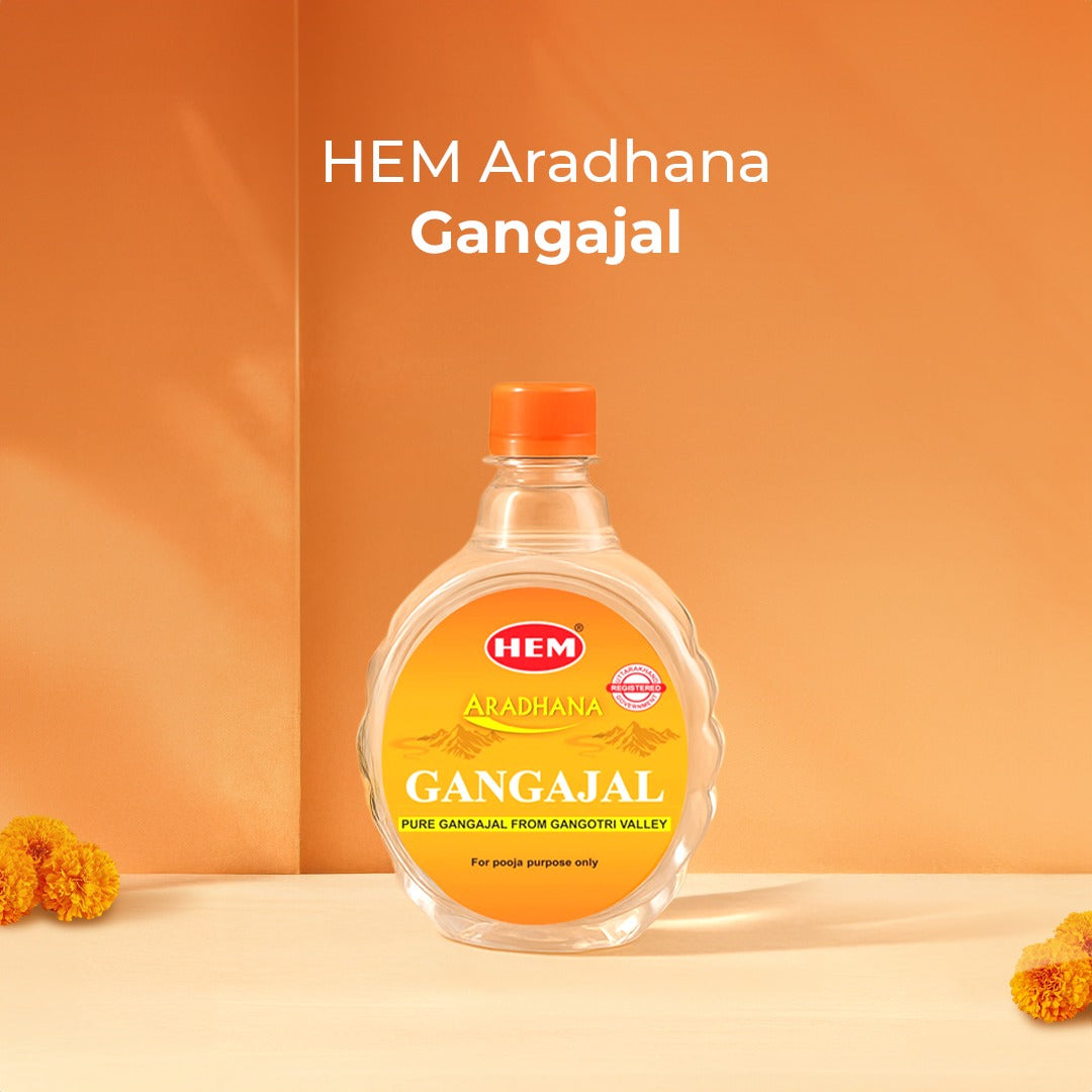 Bestseller Bliss (HEM Aradhana Gangajal + HEM Precious Musk Incense Sticks + HEM Aradhana Pure Ghee Diya 100 pieces)