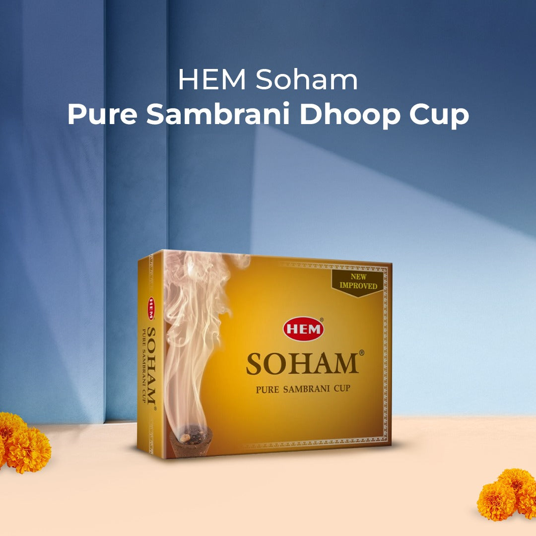 Heritage Hits Collection (HEM Aradhana Pure Cow Ghee Diya (100 pcs) + HEM Precious Incense Sticks 3 in 1 Combo pack + HEM Soham Sambrani Dhoop Cup)