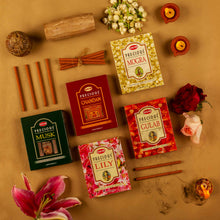Load image into Gallery viewer, HEM Precious 5 Assorted Incense Dhoop Sticks - Pack of 5 (60g Each)
