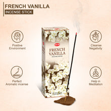 Load image into Gallery viewer, HEM French Vanilla Incense Sticks - Pack of 6 (20 Sticks Each)