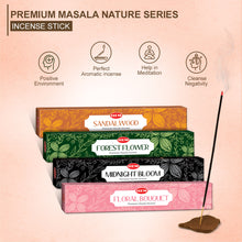 Load image into Gallery viewer, HEM Premium Masala Nature&#39;s Series Incense Sticks pack of 4 (15g Each)
