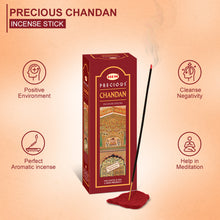 Load image into Gallery viewer, HEM Precious Chandan Incense Sticks - Pack of 6 (20 Sticks Each)