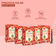 Load image into Gallery viewer, HEM Precious Gulab Dhoop Sticks - Pack of 5 (60g Each)