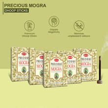Load image into Gallery viewer, HEM Precious Mogra Dhoop Sticks - Pack of 5 (60g Each)
