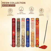 Load image into Gallery viewer, HEM Resin collection Incense Sticks combo pack of 6 (20 Sticks Each)
