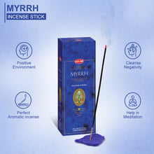 Load image into Gallery viewer, HEM Myrrh Incense Sticks - Pack of 6 (20 Sticks Each)