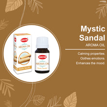 Load image into Gallery viewer, HEM Mystic Sandal Aroma Oil (10 ml)