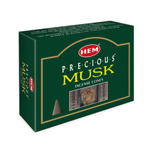 Load image into Gallery viewer, Precious Musk Incense Cones - Pack of 12 (5800560951453)