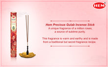 Load image into Gallery viewer, HEM Precious Gulab Incense Sticks - Pack of 6 (20 Sticks Each)