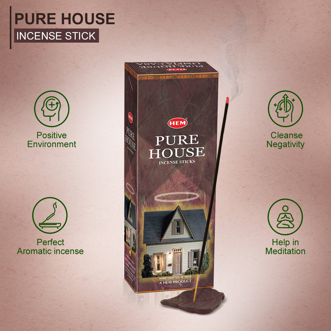 Pure House Incense Sticks Pack of 6 HEM Fragrances