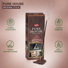 Load image into Gallery viewer, HEM Pure House Incense Sticks - Pack of 6 (20 Sticks Each)
